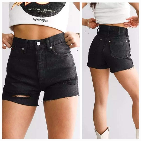 Wrangler Shorts Wrangler X Fender Festival High Rise Denim Short